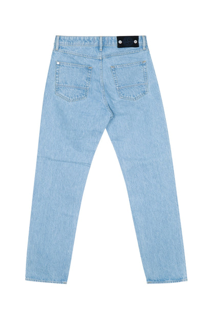 TROUSERS - BLUE LIGHT WASH PANTS