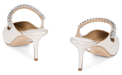 Jimmy Choo Pointed décolletage with rhinestones
