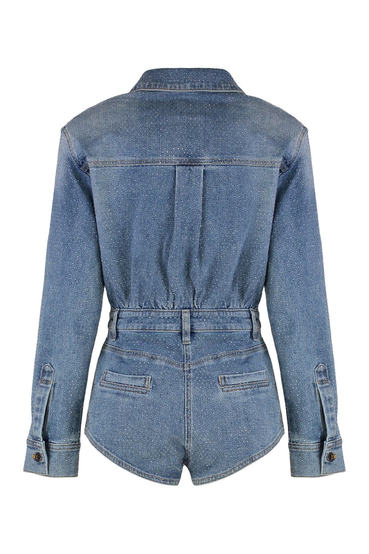 Denim jumpsuit with rhinestones RTW