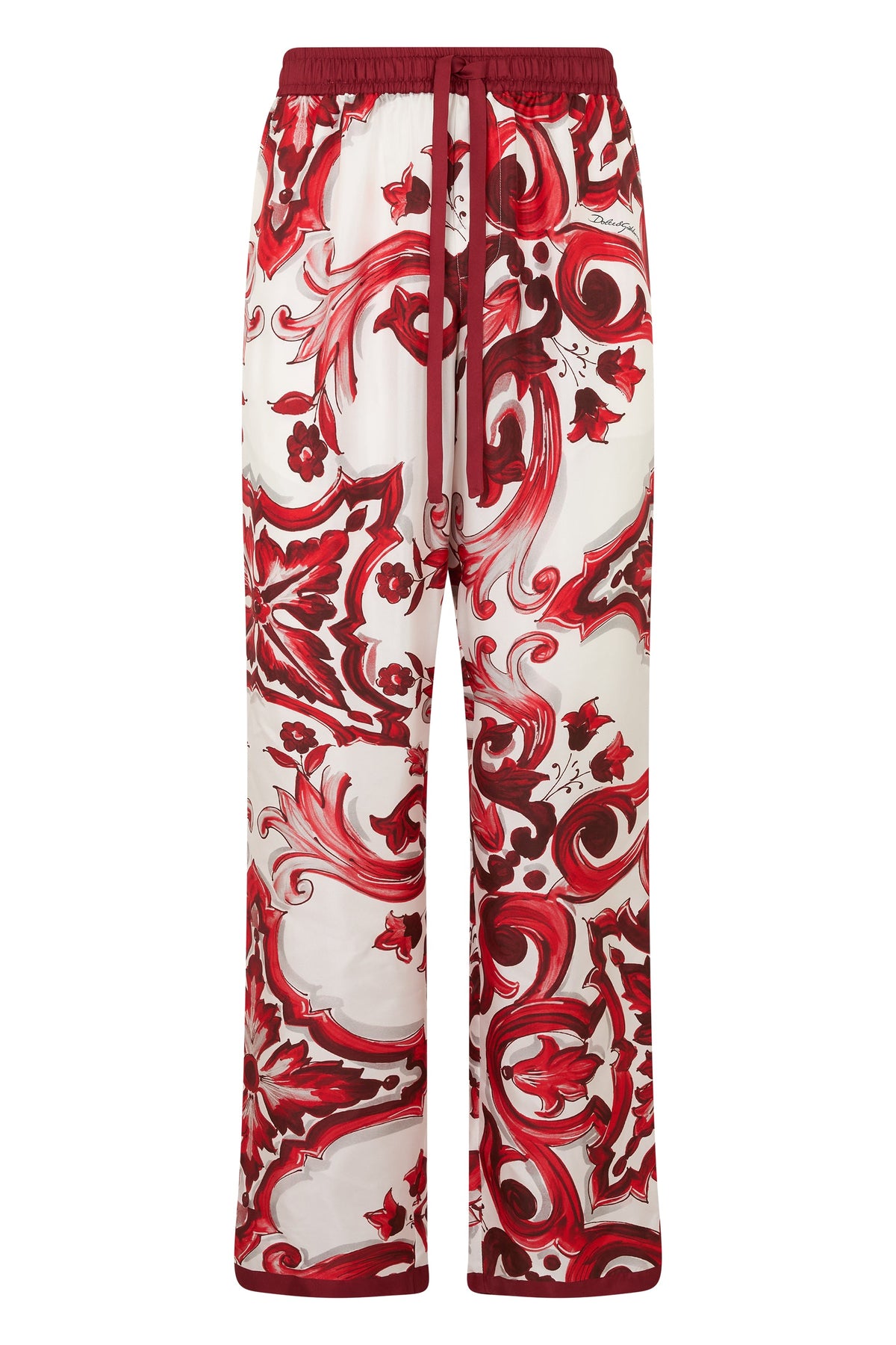 Printed silk trousers RTW