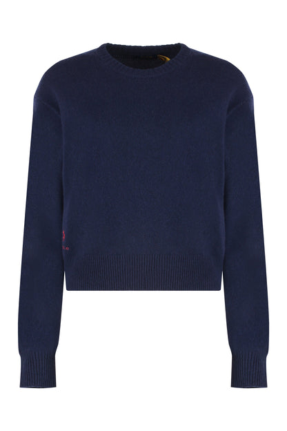 Wool-blend crew-neck sweater RTW
