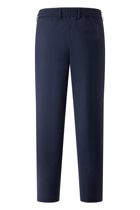Straight linen-blend trousers RTW