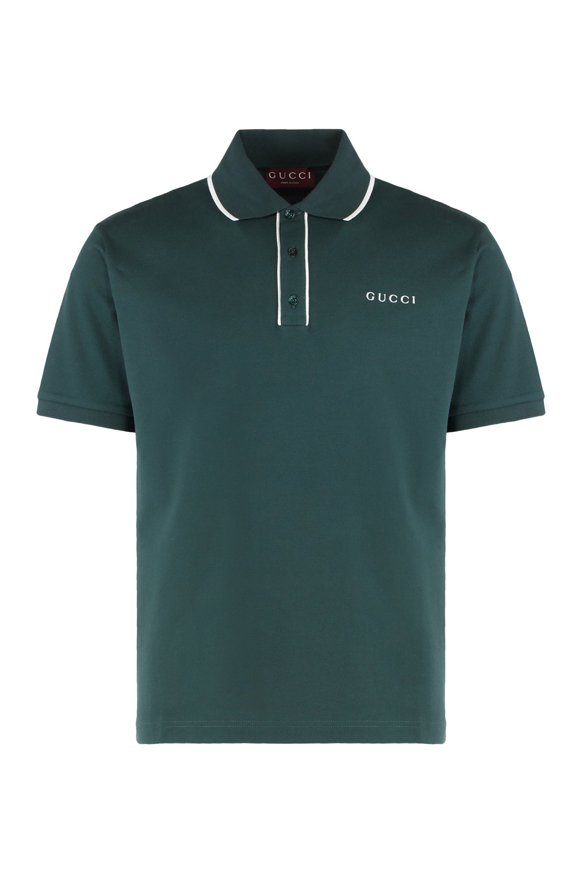 Piqué cotton polo with embroidery RTW