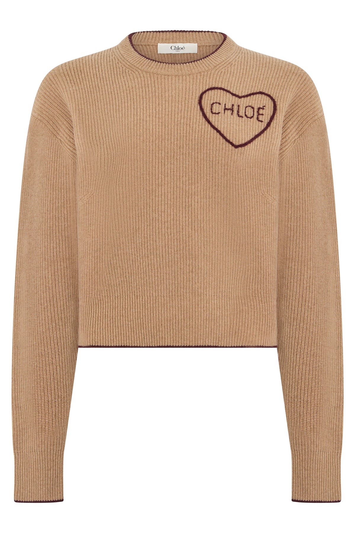 Wool and cashmere sweater with embroidery RTW