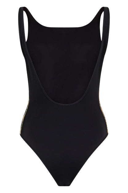 Swimsuit with checked details RTW