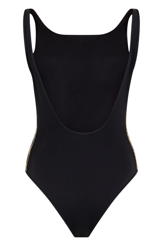 Swimsuit with checked details RTW