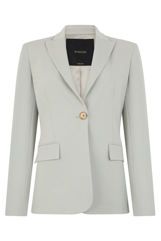 Single-breasted jacket in technical fabric RTW