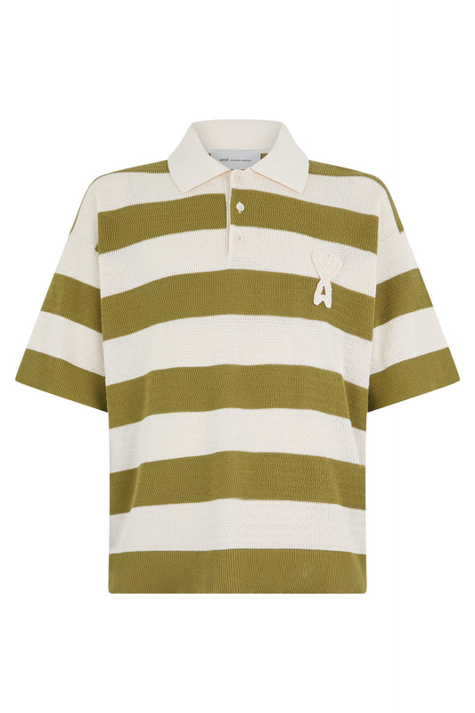 Cotton polo with stripes RTW