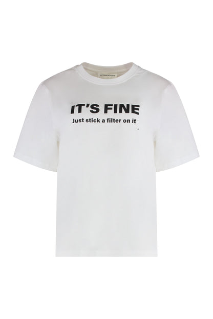 Crew neck t-shirt in cotton RTW