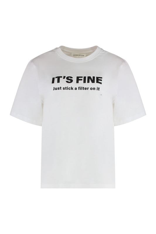 Crew neck t-shirt in cotton RTW