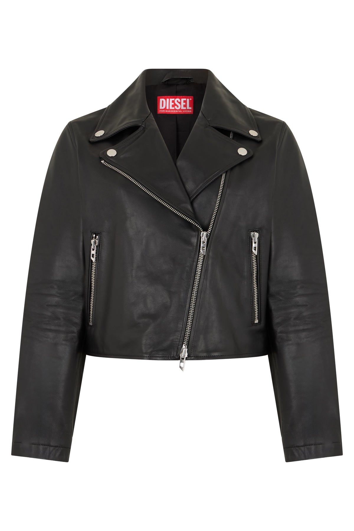 Leather jacket with zipper RTW