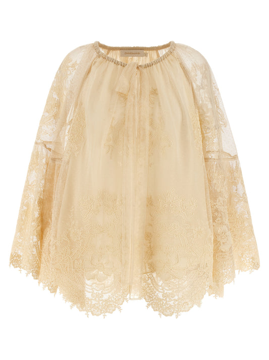 'Hypnotic Tiered Lace' blouse Shirt, blouse