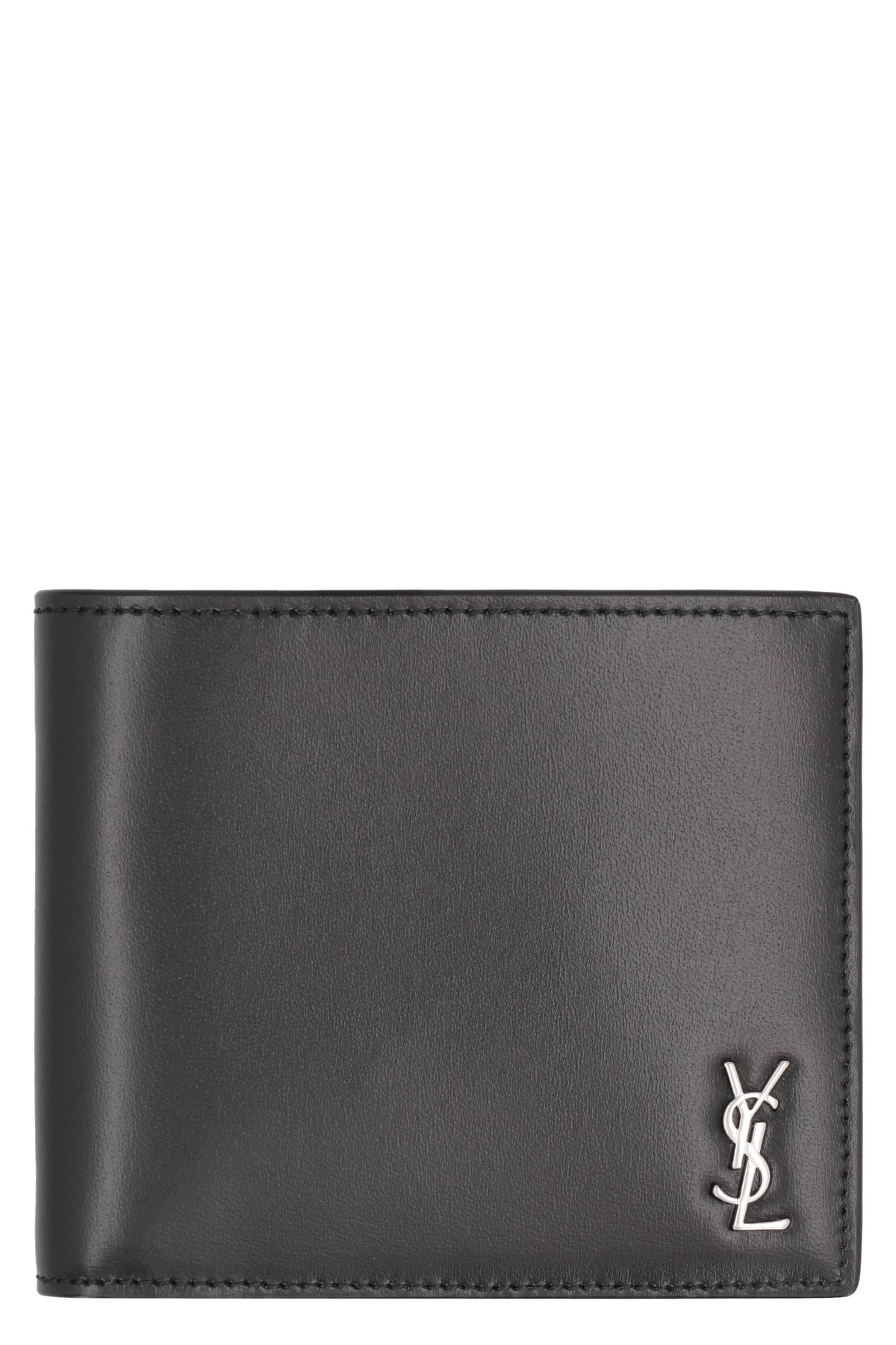Saint Laurent Tiny Cassandre East/West leather wallet