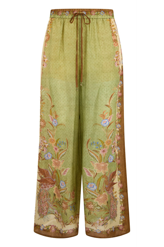 Zimmermann Printed silk trousers