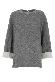 Carven Jt305-silk cuff sweatshirt