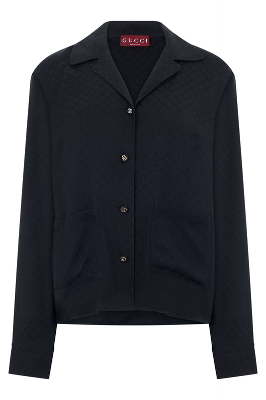 Shirt in silk blend jacquard RTW