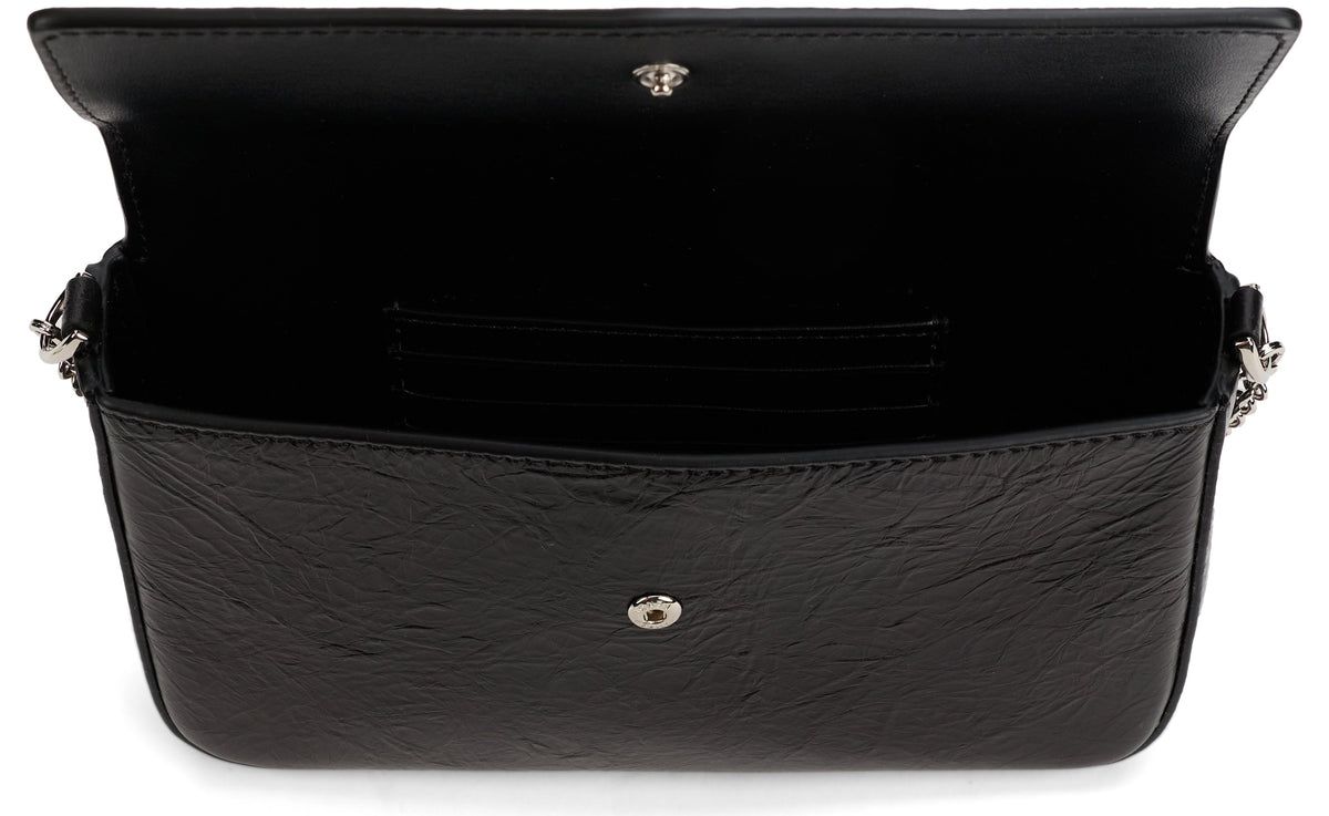 Mini shoulder bag in leather BAGS