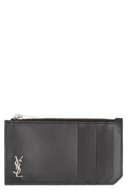 Saint Laurent Smooth leather card holder