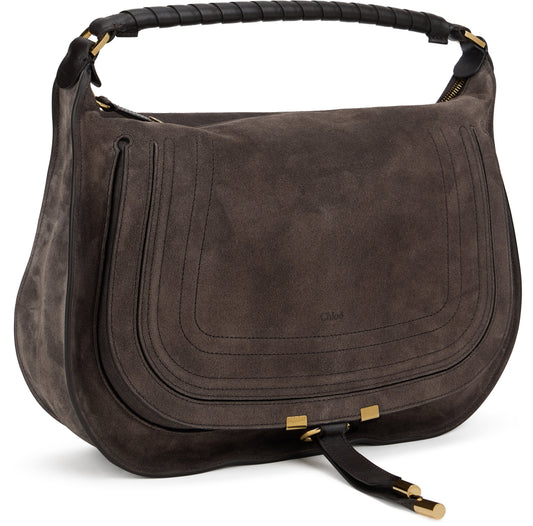 Shoulder bag Marcie in suede leather BAGS