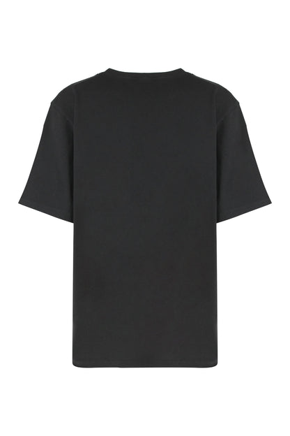 Loose t-shirt with logo in cotton jersey RTW