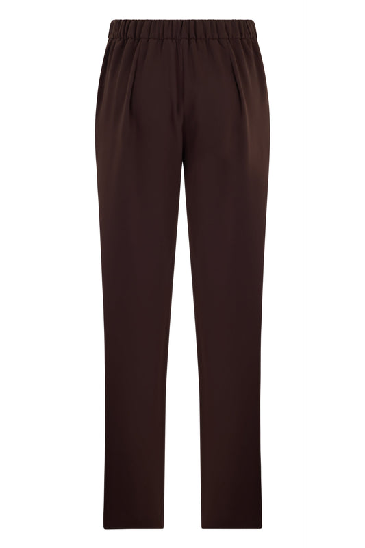 Elegant straight pants with elastic waistband RTW