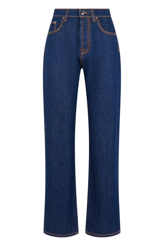 Jeans with contrasting stitches RTW