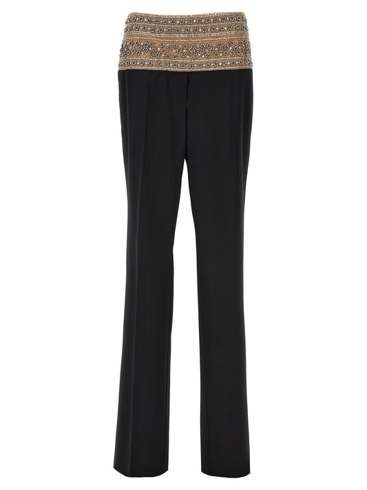 'Smoking' crystal trousers Pants