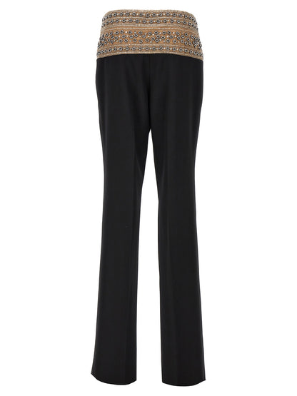 'Smoking' crystal trousers Pants