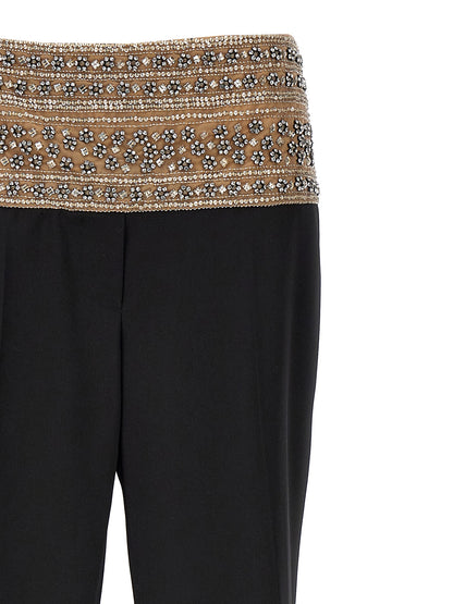'Smoking' crystal trousers Pants
