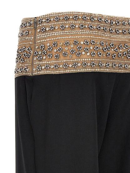 'Smoking' crystal trousers Pants