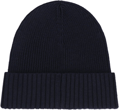 Beret made of virgin wool with logo RTW