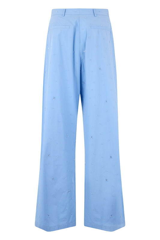 Straight trousers with decorative crystals RTW