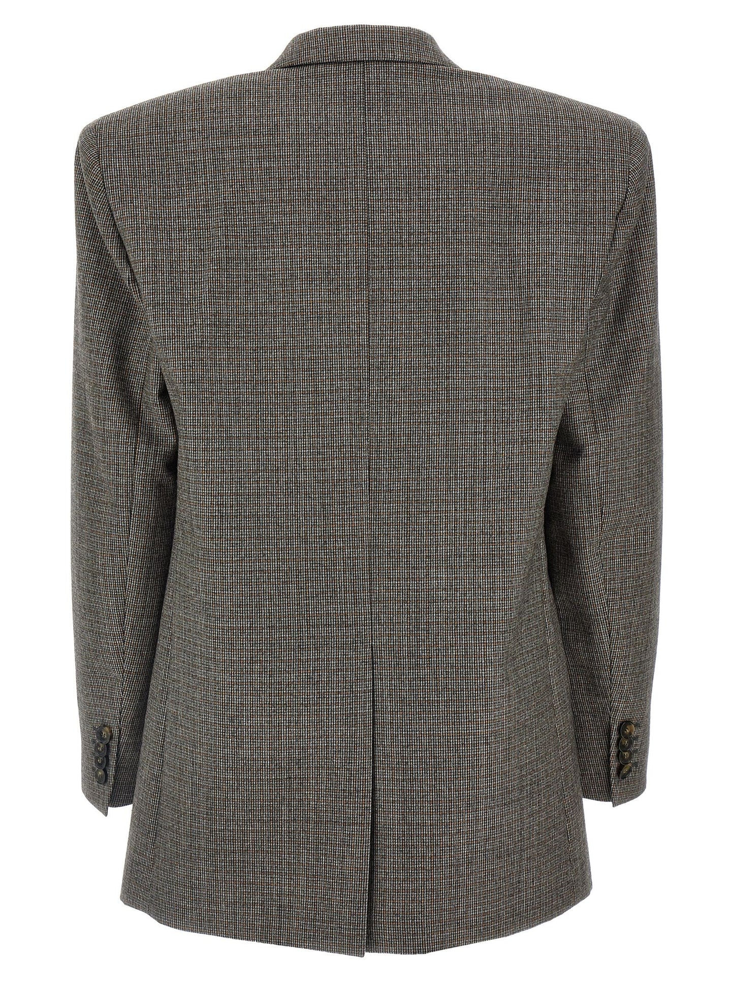 Single-breasted micro houndstooth blazer Blazer and Suits
