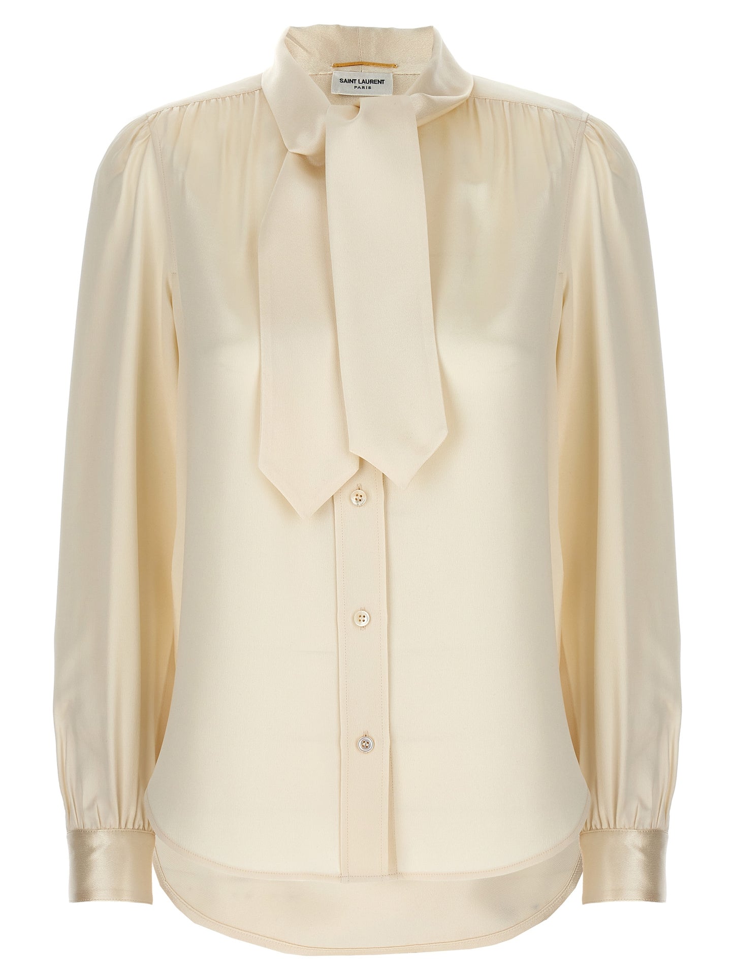 Lavalliere silk shirt Shirt, blouse