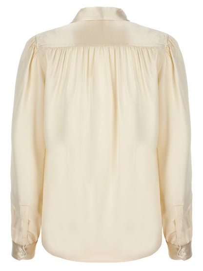 Lavalliere silk shirt Shirt, blouse