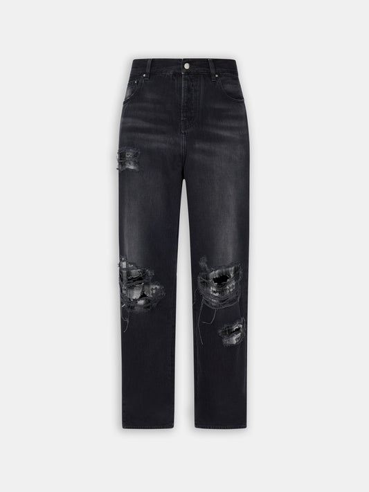 Amiri Flannel repair baggy jean