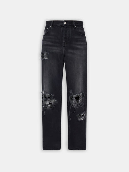 Amiri Flannel repair baggy jean