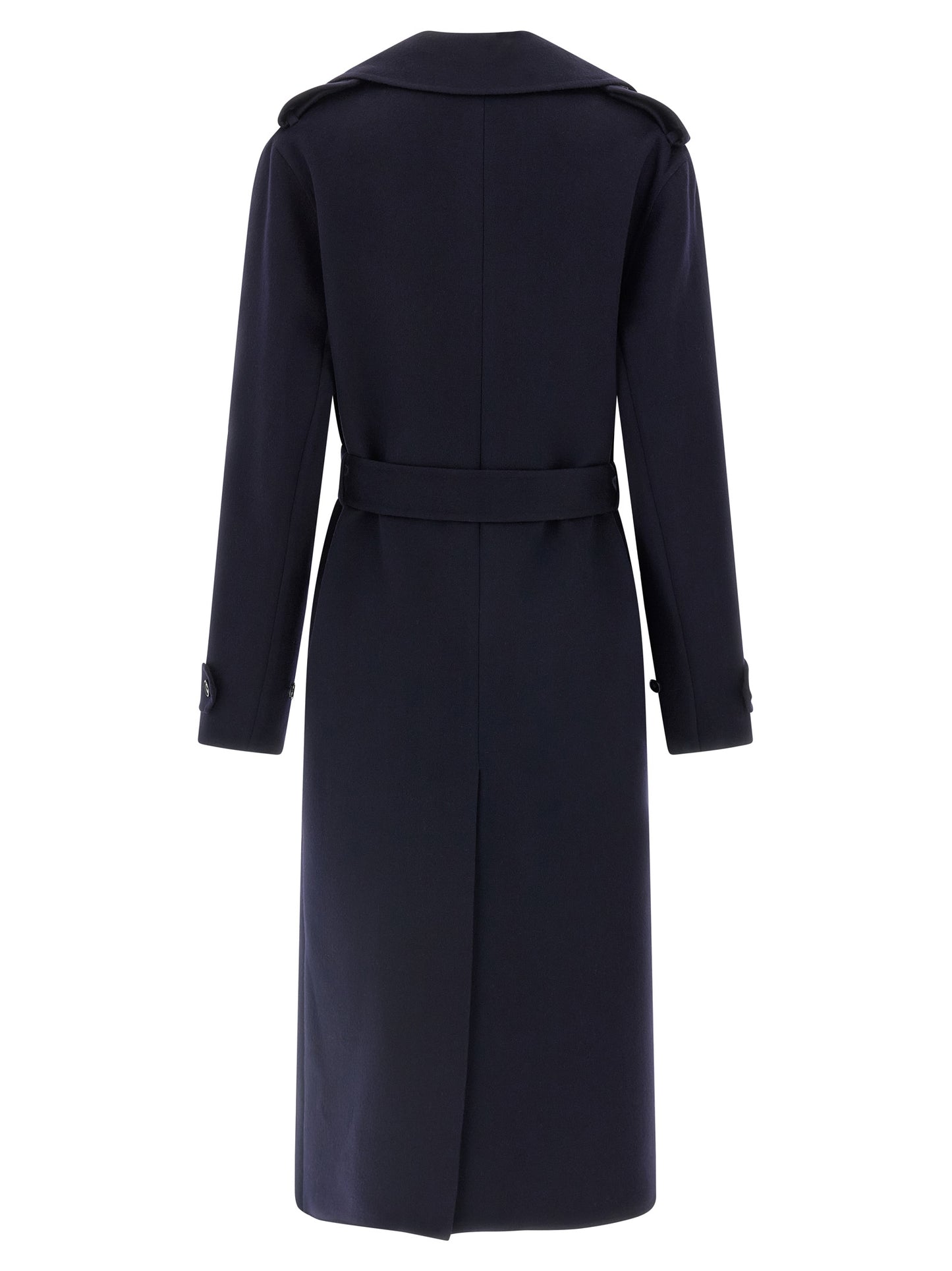 Double-breasted wool trench coat Coats, trench coats
