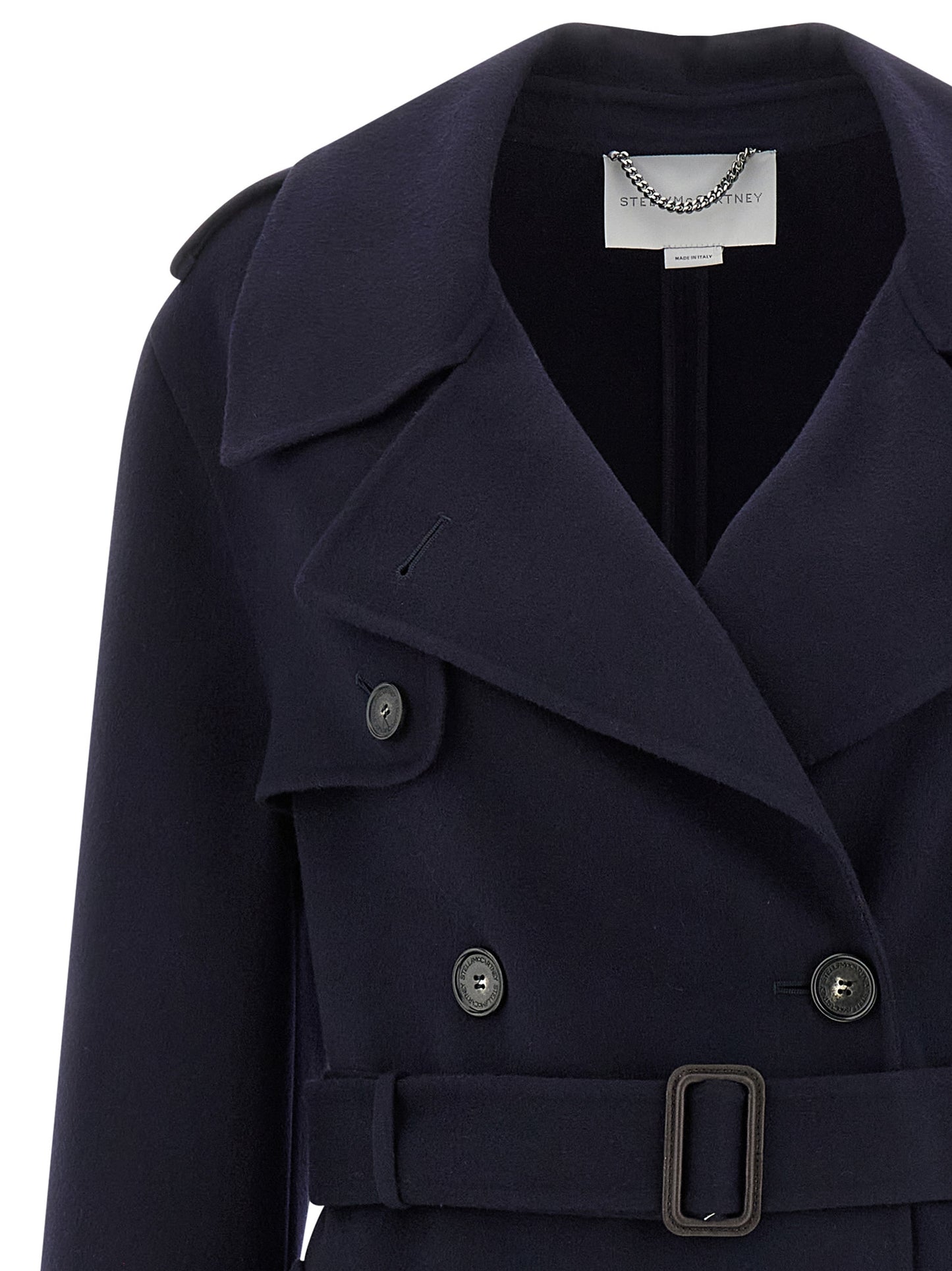 Double-breasted wool trench coat Coats, trench coats