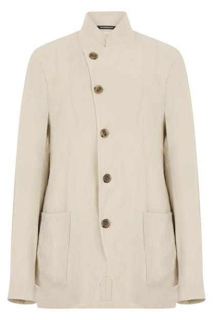 Jacket with asymmetric closure RTW