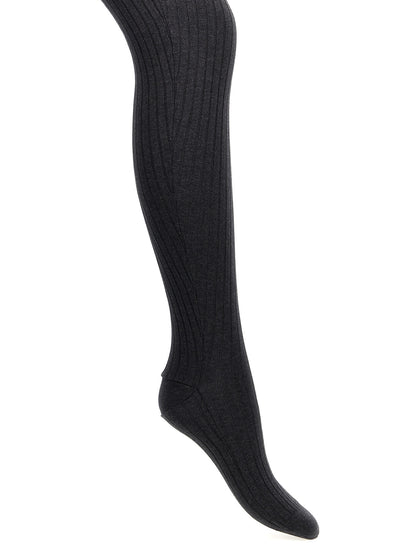 Ribbed tights Socks