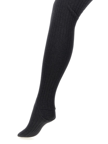 Ribbed tights Socks