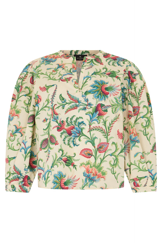 Floral blouse in cotton RTW