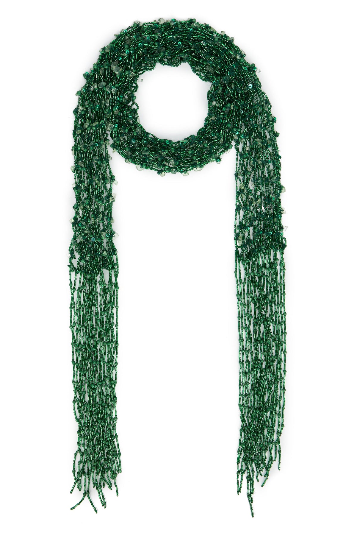 Scarf necklace with beads ACC