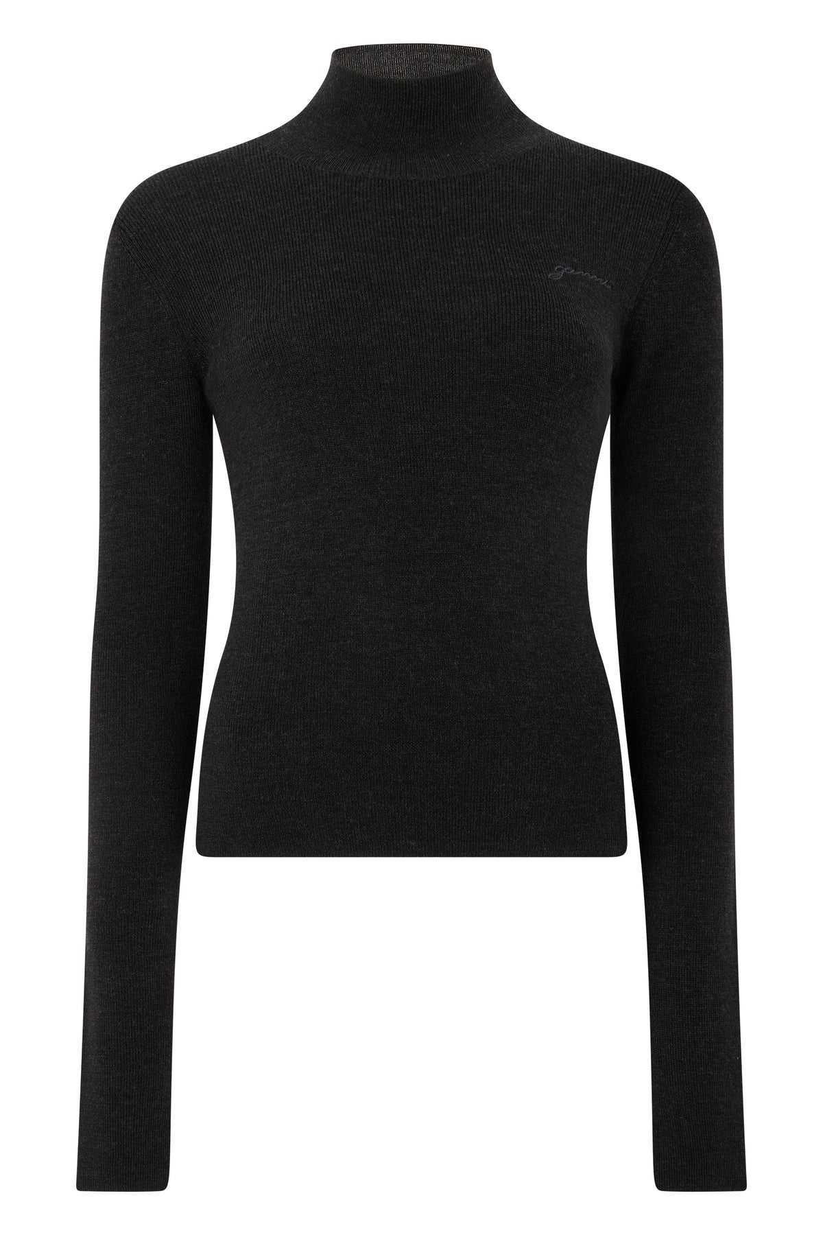 Fitted sweater with high collar RTW
