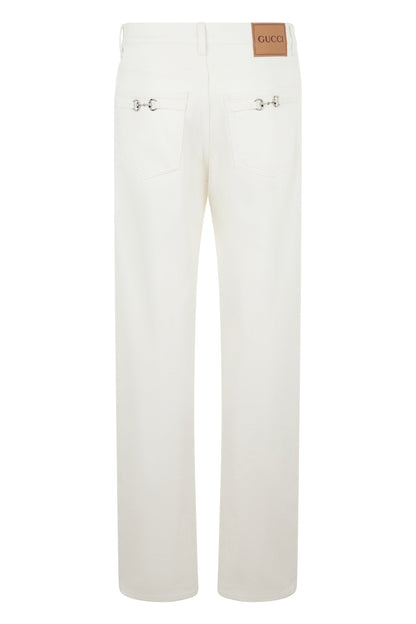 Cotton trousers with clips RTW