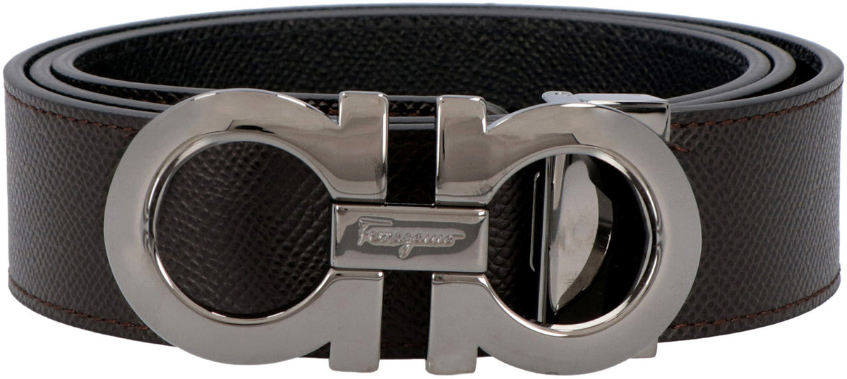 FERRAGAMO Gancini reversible leather belt