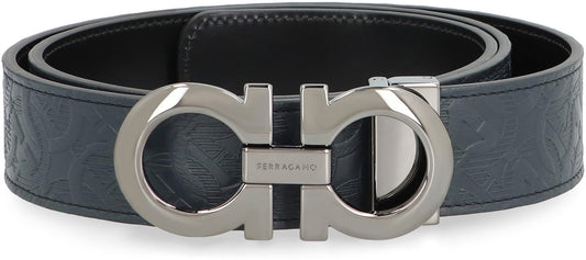 FERRAGAMO Logo buckle leather belt