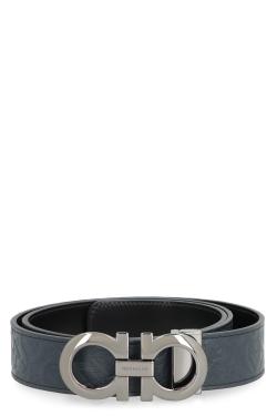 FERRAGAMO Logo buckle leather belt
