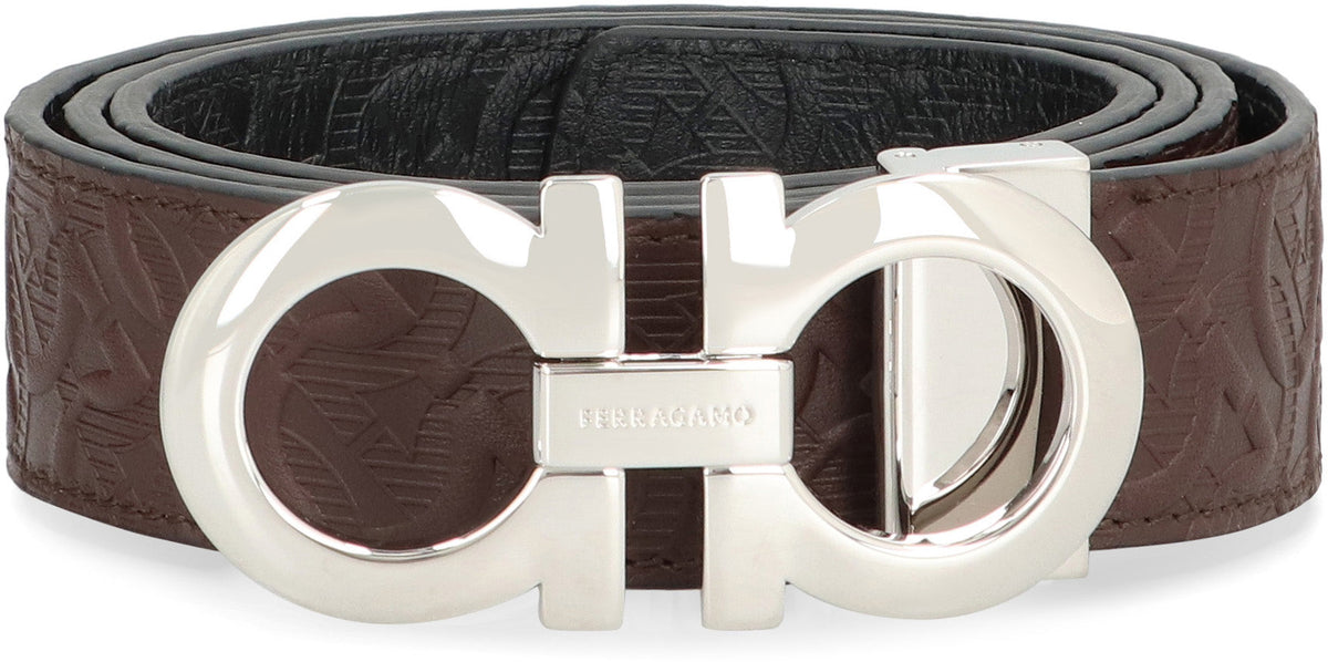 FERRAGAMO Gancini reversible leather belt